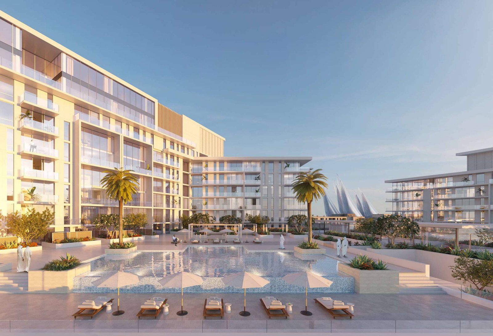 Modern interiors of Mamsha Al Saadiyat apartments with sea-facing balconies and open layouts
