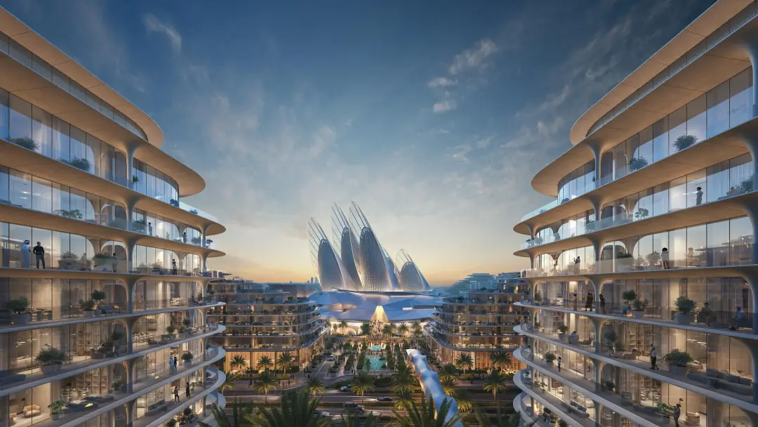 The Row Saadiyat by Aldar showcasing luxury waterfront apartments on Saadiyat Island, Abu Dhabi real estate development