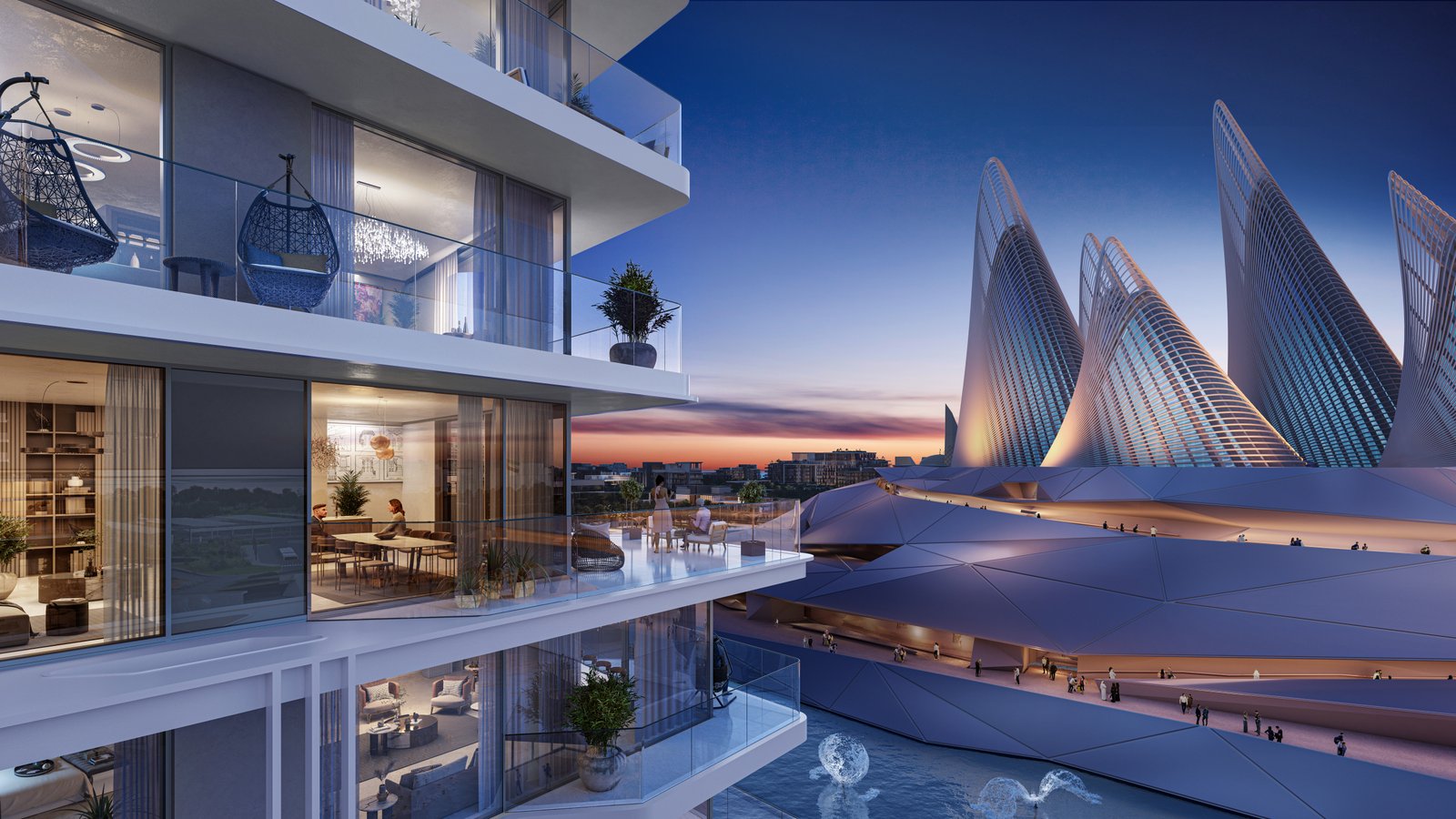 Apartments overlooking Zayed National Museum